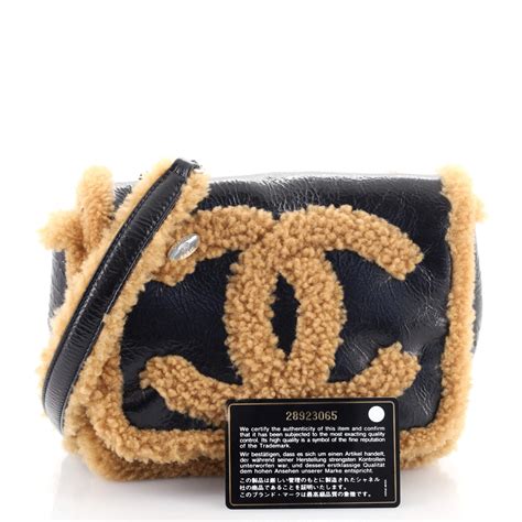 chanel black shearling bag|cheapest chanel bag 2020.